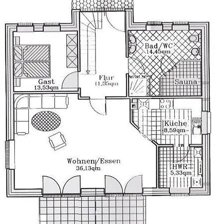 Holiday home Wellness Mit Sauna Und Kaminofen Sowie Carport Und Terrasse